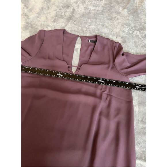 Revolve Krisa Dress Womens Size Small Purple Mini Tunic Deep V-Neck Long Sleeve - Picture 7 of 10